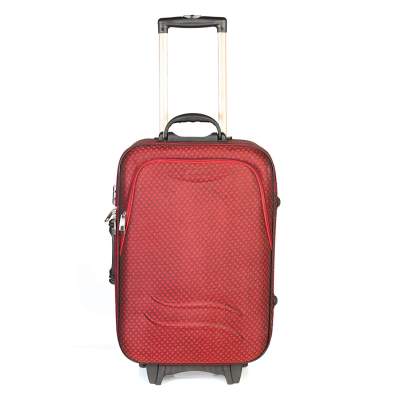 A-B Enterprises Polo Checks Polyester Luggage Trolley Bag 