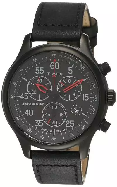 TIMEX Expedition Field Chronograph Analog Black Dial Men's Watch-TW2T73000