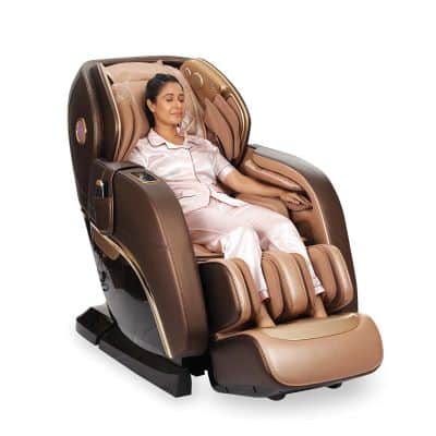 JSB MZ21 4D Massage Chair Zero Gravity for Home Stress Relief With Soft Rollers Music Bluetooth
