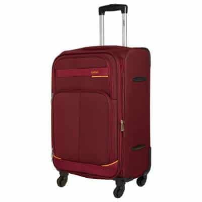 Safari Polyester Red Soft Sided Carry-On